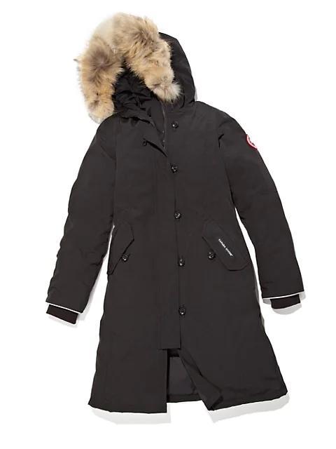 商品Canada Goose|Kid's Brittania Coyote Fur-Trim Down Parka,价格¥6219,第6张图片详细描述