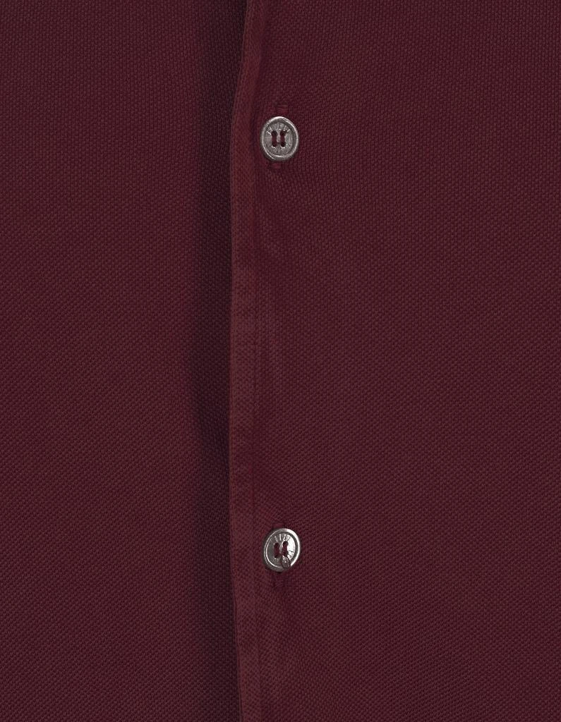 商品Fedeli|Teorema Light Piquet Shirt In Wine Red,价格¥1992,第4张图片详细描述