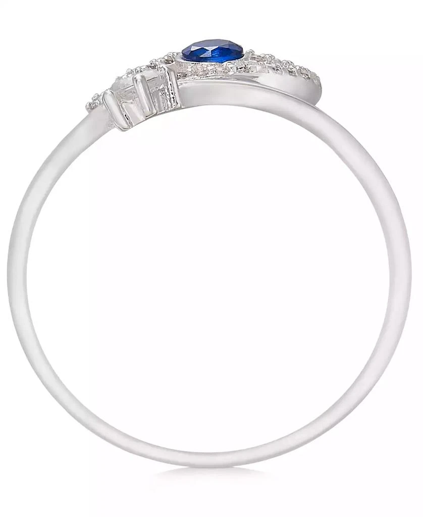 商品Unwritten|Silver Plated Cubic Zirconia Evil Eye Wrap Around Ring,价格¥261,第3张图片详细描述
