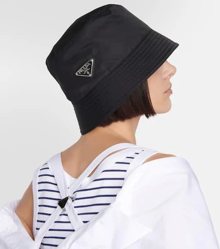 商品Prada|logo印花尼龙渔夫帽,价格¥5701,第2张图片详细描述