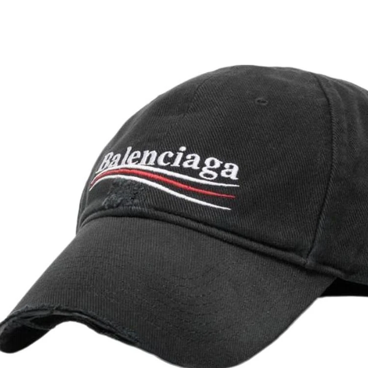 商品[国内直发] Balenciaga|巴黎世家 Logo设计 - 鸭舌帽 男女同款情侣款 黑色,价格¥3194,第4张图片详细描述