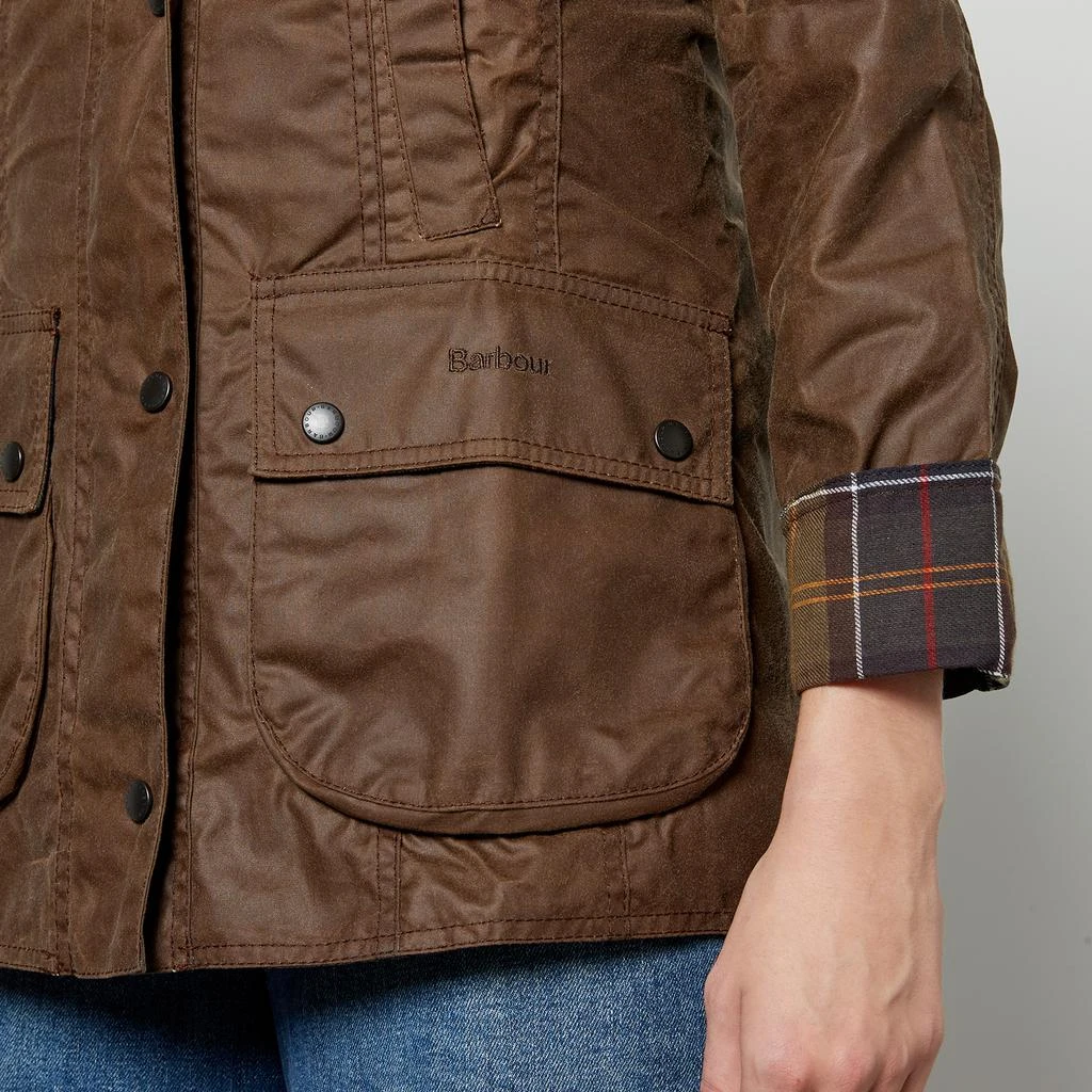 商品Barbour|Barbour Women's Beadnell Wax Jacket - Bark,价格¥2112,第4张图片详细描述