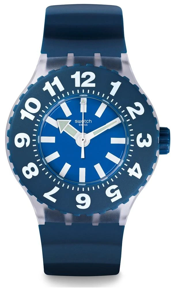 商品Swatch|Die Blaue Quartz Blue Dial Unisex Watch SUUK112,价格¥525,第1张图片