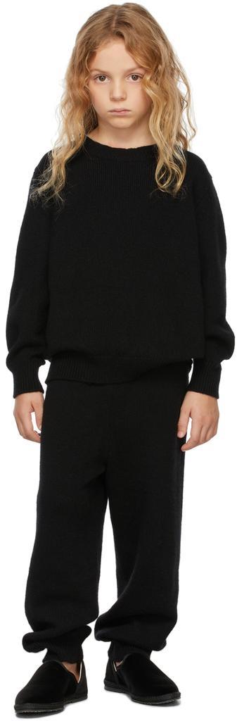 商品The Row|Kids Black Cashmere Dewey Sweater,价格¥3789,第1张图片