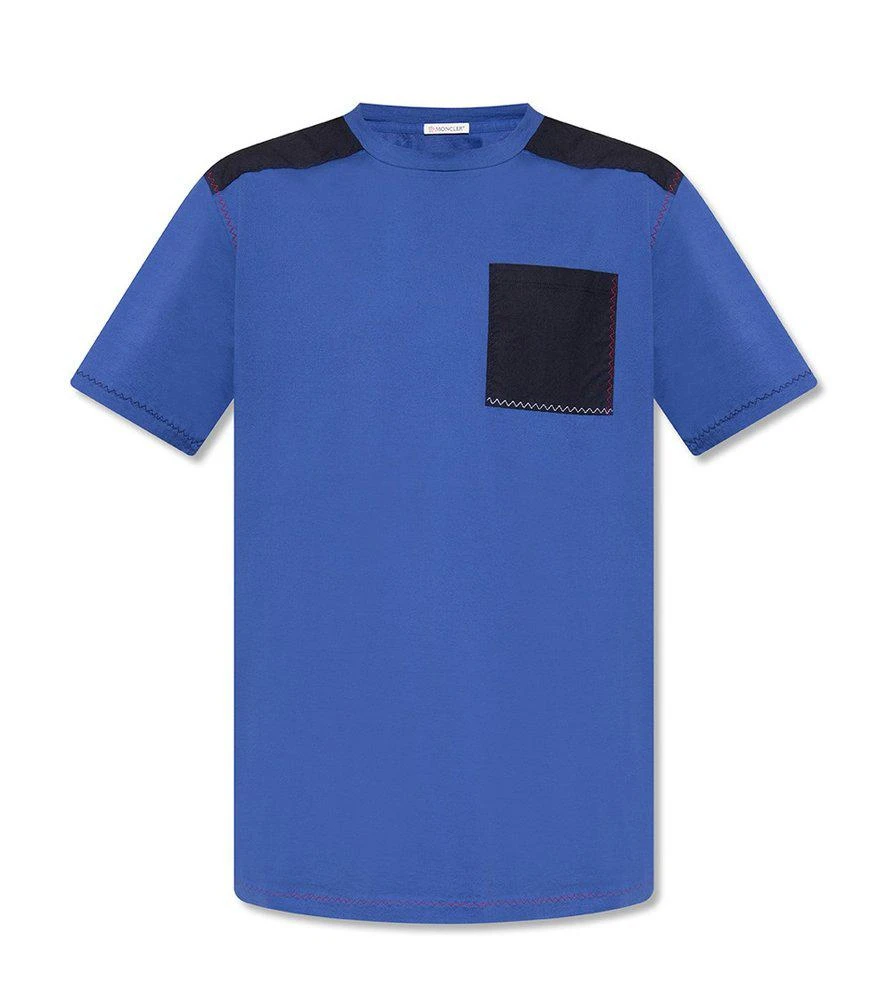 商品Moncler|Moncler Chest-Pocket Detail Crewneck T-Shirt,价格¥1161,第1张图片