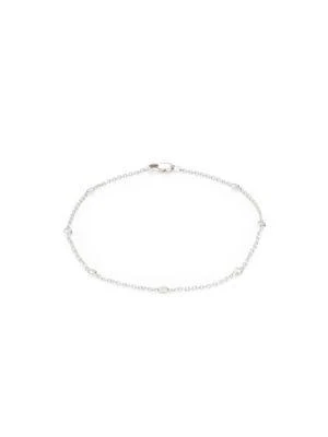 商品Saks Fifth Avenue|14K White Gold & 0.20 TCW Diamond Station Bracelet,价格¥3191,第1张图片