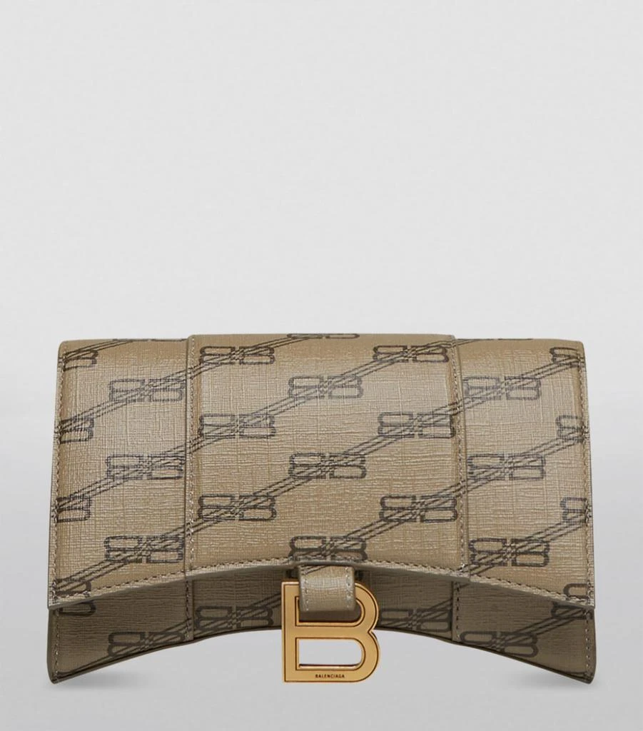 商品Balenciaga|Leather Hourglass Chain Wallet,价格¥11488,第3张图片详细描述