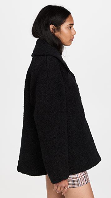 商品Ganni|珠地布羊毛夹克,价格¥3639,第5张图片详细描述