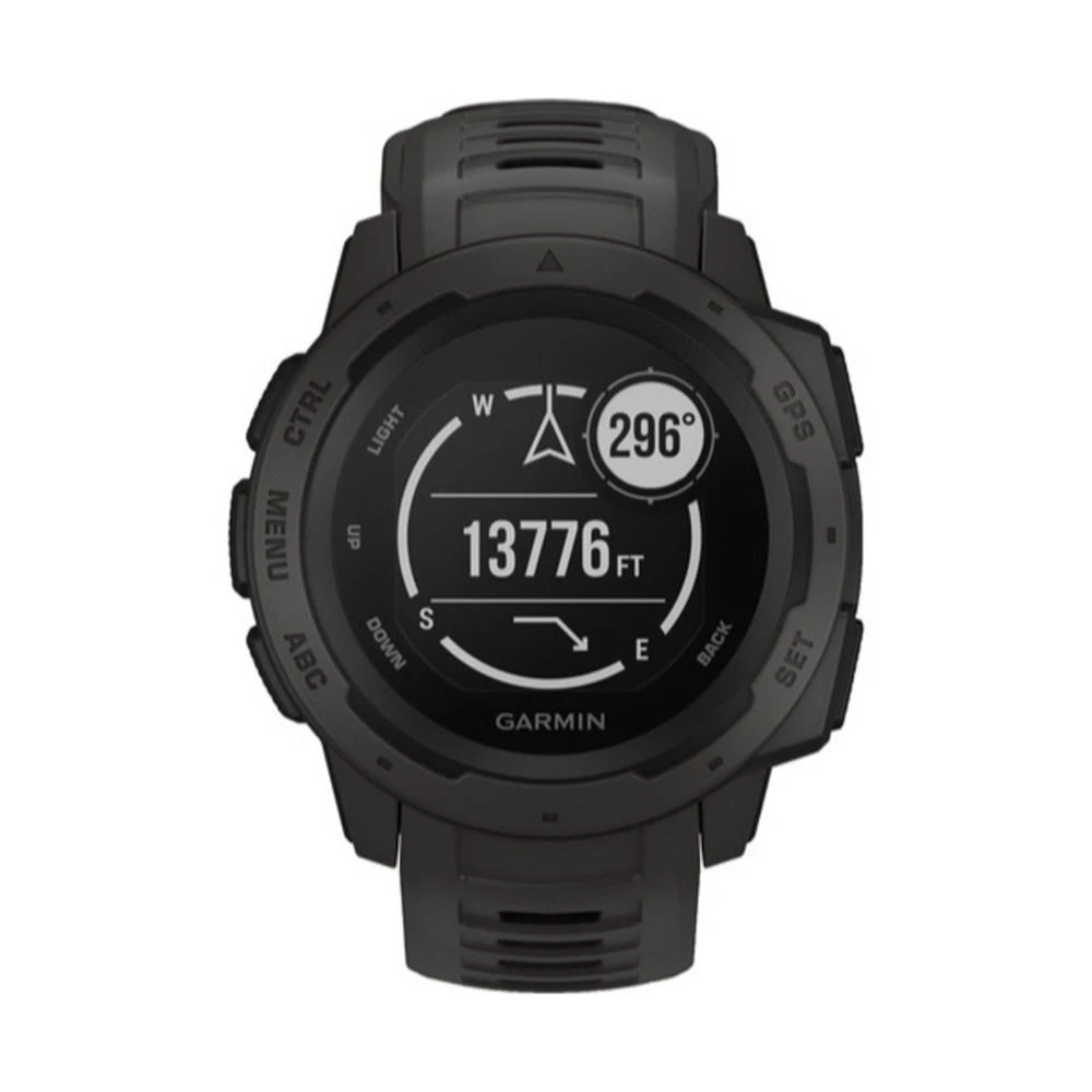 商品Garmin|Unisex Instinct Graphite Silicone Strap Smart Watch 23mm,价格¥1855,第3张图片详细描述