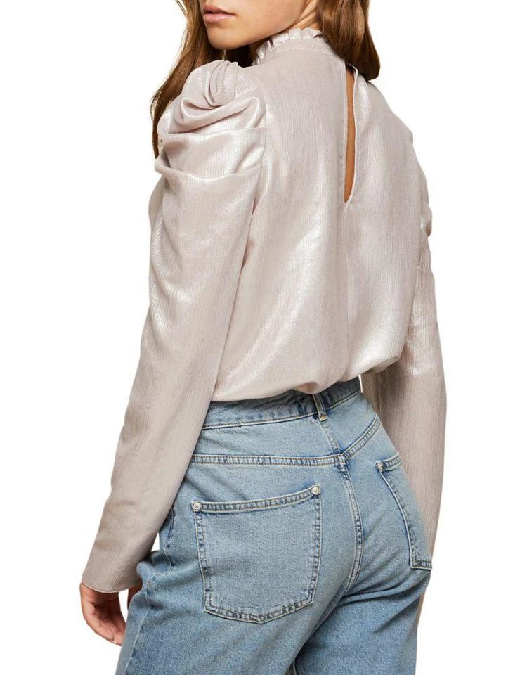 商品Miss Selfridge|Ruffled High Neck Blouse,价格¥98,第3张图片详细描述