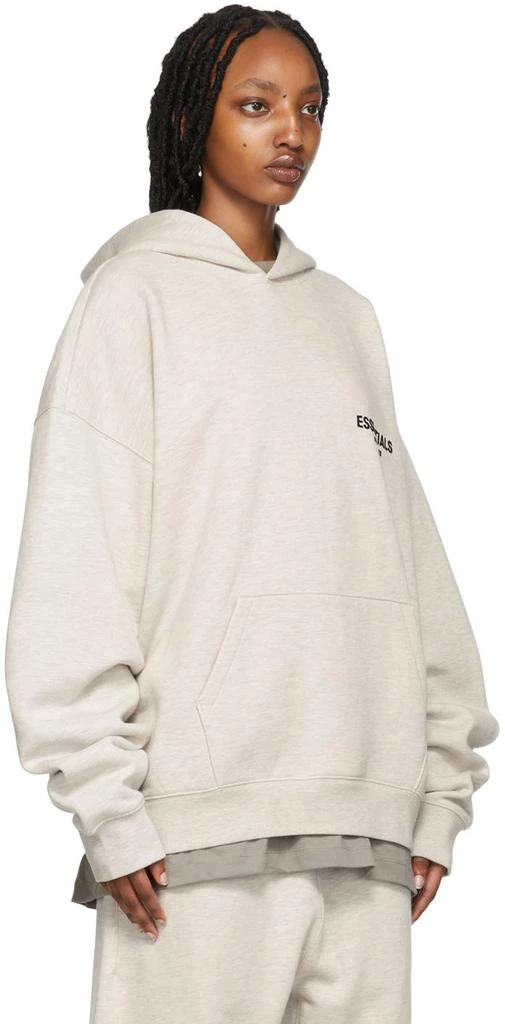 商品Essentials|Off-White Cotton Hoodie,价格¥738,第2张图片详细描述