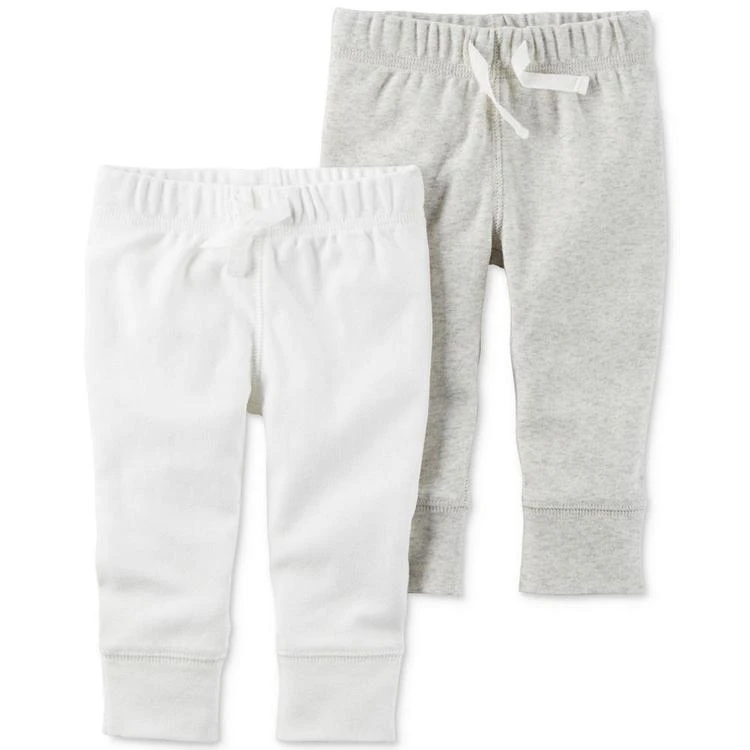 商品Carter's|2-Pk. Drawstring Cotton Jogger Pants, Baby Boys & Girls,价格¥75,第1张图片