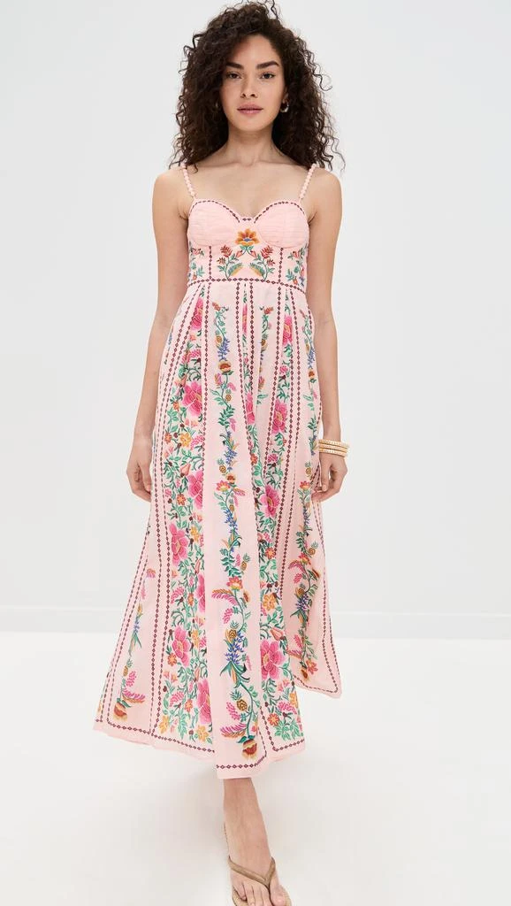 商品Farm Rio|Delicate Forest Pink Maxi Dress,价格¥2005,第4张图片详细描述