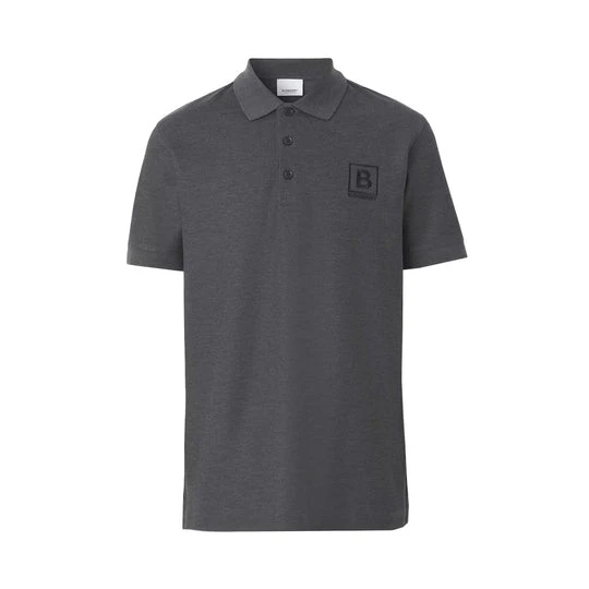 商品[国内直发] Burberry|BURBERRY 灰色男士POLO衫 8053027,价格¥1082,第1张图片