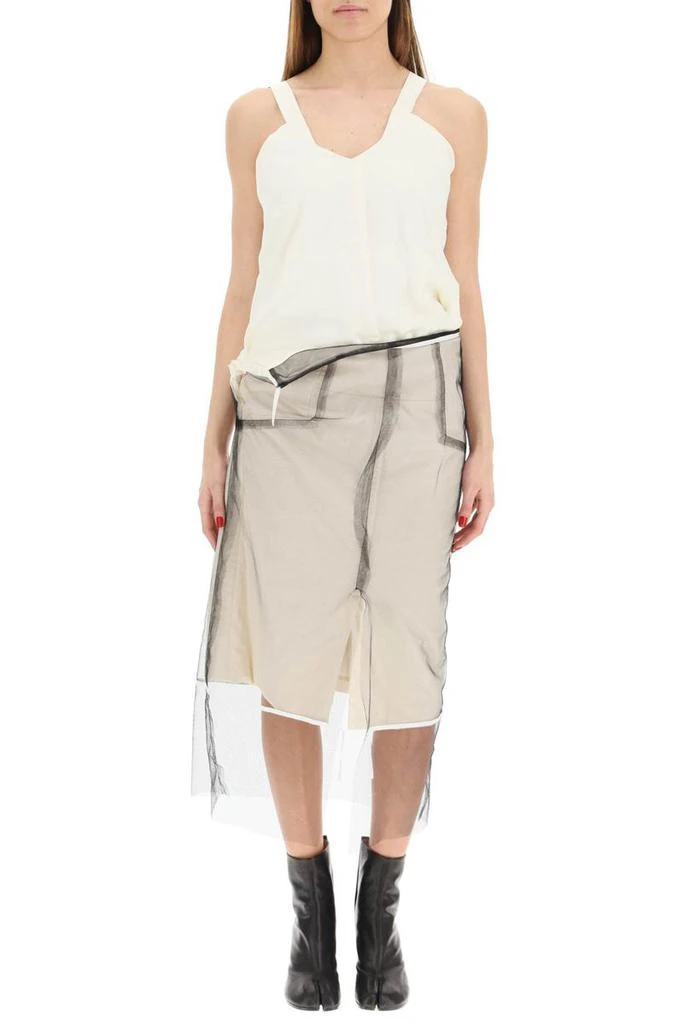 商品MAISON MARGIELA|Maison margiela padded calico midi dress,价格¥6192,第2张图片详细描述