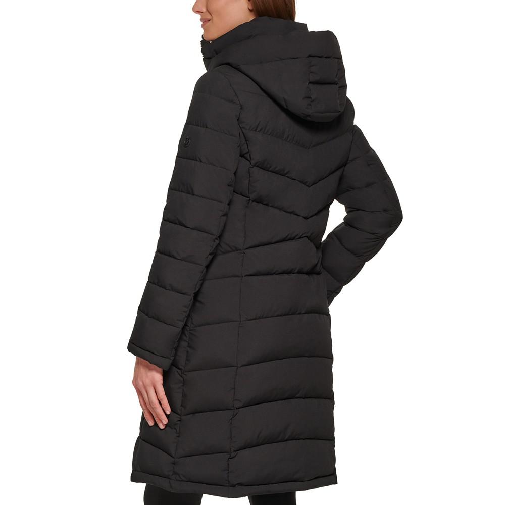 Women's Hooded Stretch Puffer Coat, Created for Macy's商品第2张图片规格展示