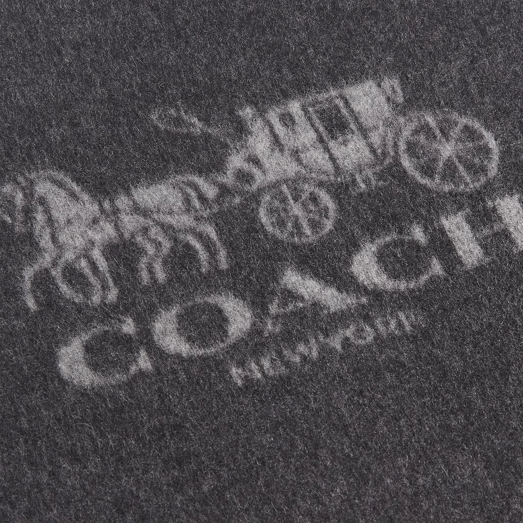商品Coach|Coach Horse And Carriage Reversible Cashmere Muffler Scarf,价格¥2226,第3张图片详细描述