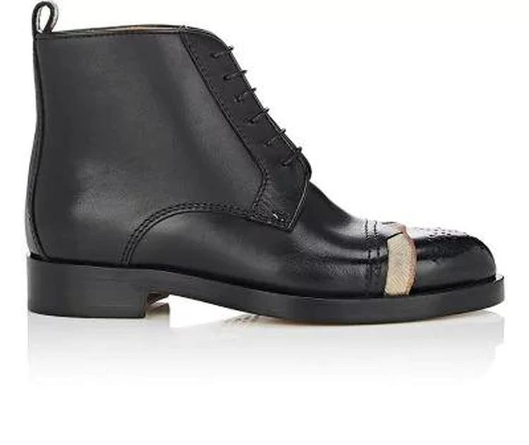 商品MAISON MARGIELA|Cap-Toe Leather Ankle Boots,价格¥2968,第1张图片