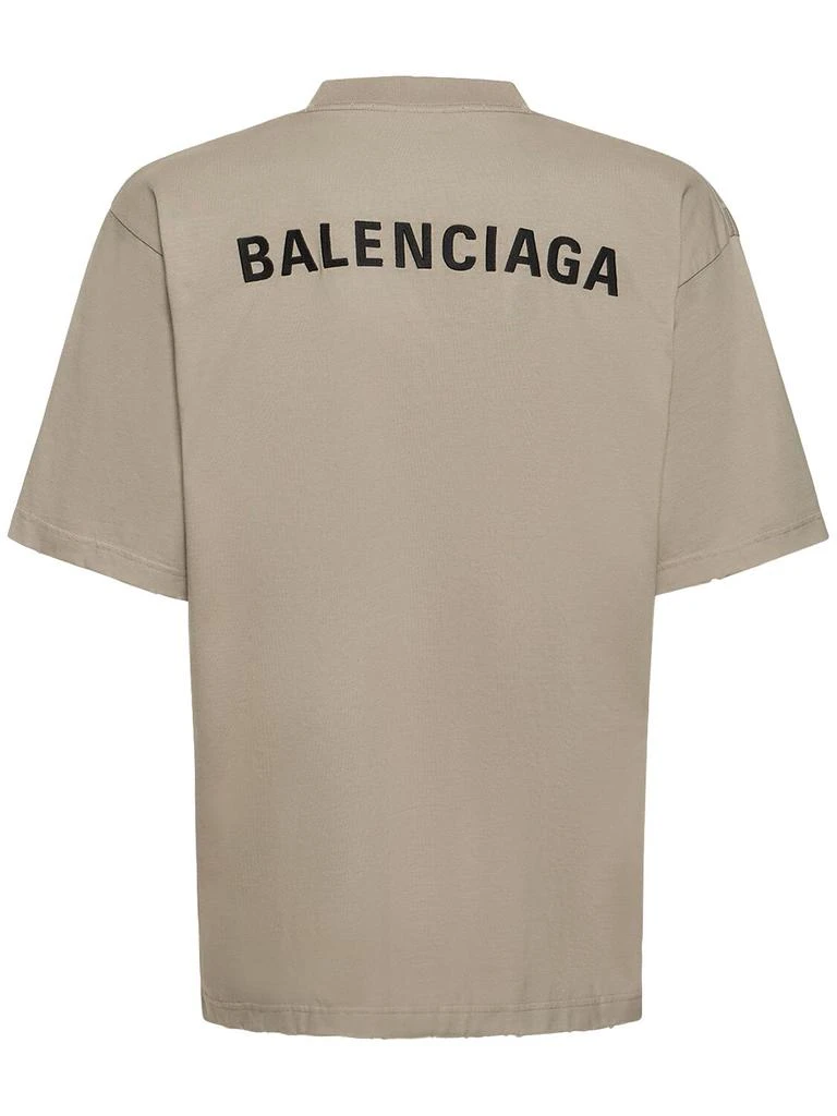 商品Balenciaga|Destroyed Vintage Cotton Jersey T-shirt,价格¥5359,第4张图片详细描述