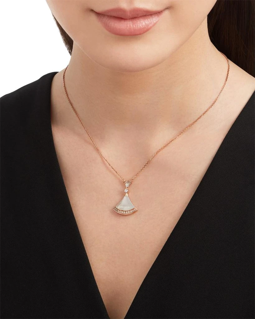 商品BVLGARI|Diva's Dream Pink Gold Mother-of-Pearl Pendant Necklace,价格¥48446,第2张图片详细描述