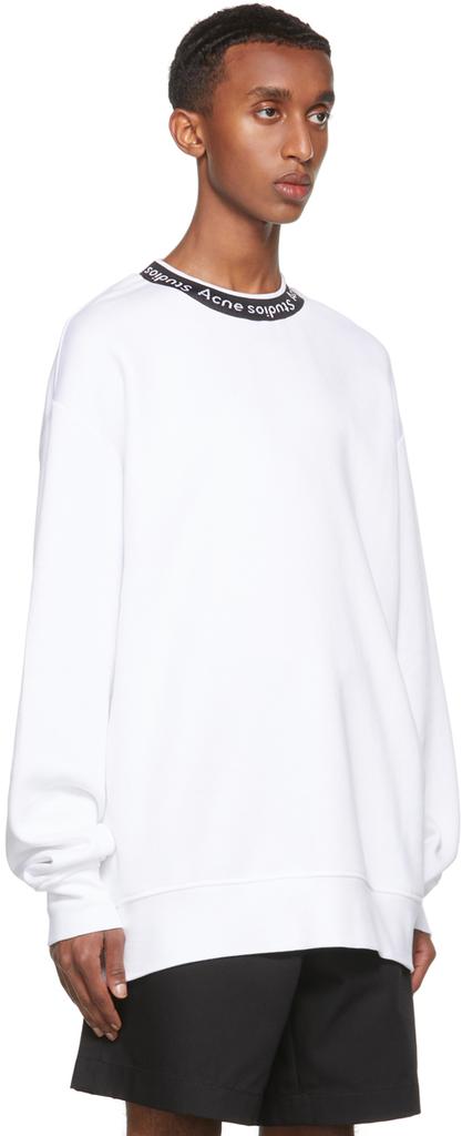 White Jacquard Logo Sweatshirt商品第2张图片规格展示