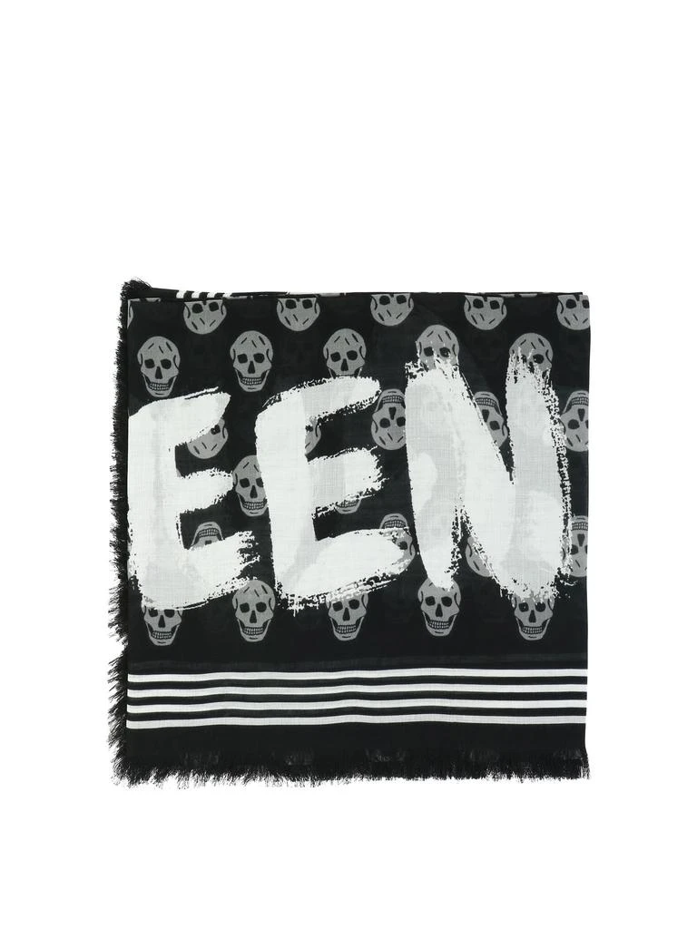 商品Alexander McQueen|"MCQUEEN GRAFFITI BIKER" FOULARD,价格¥1698,第1张图片