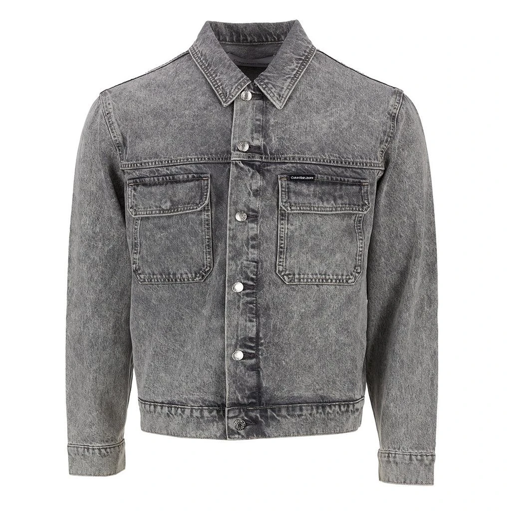 商品Calvin Klein|Calvin Klein Men's Warp Stretch Denim Jacket,价格¥189,第4张图片详细描述