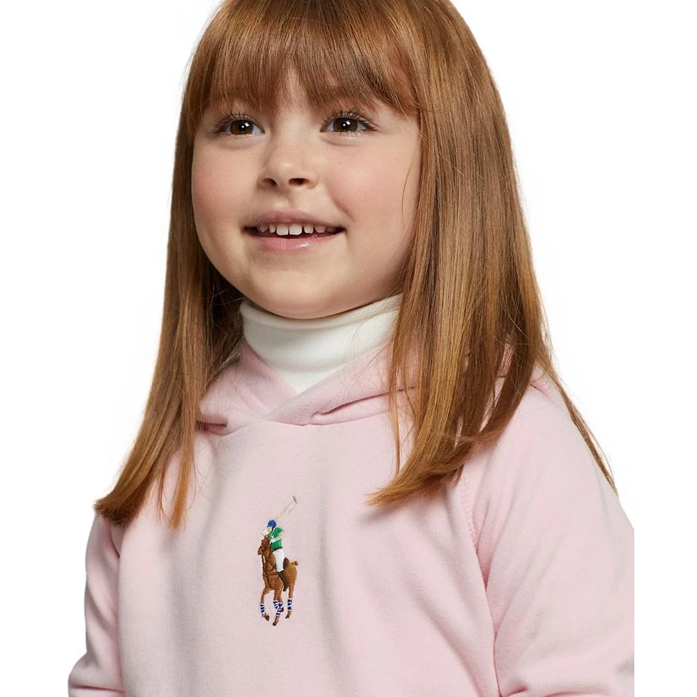 商品Ralph Lauren|Toddler and Little Girls Big Pony Fleece Hoodie Sweatshirt,价格¥273,第5张图片详细描述