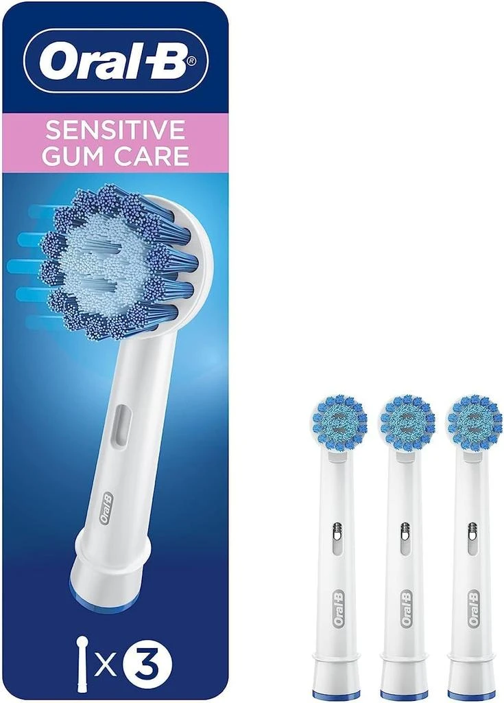 商品Oral-B|Oral-B Sensitive Gum Care Electric Toothbrush Replacement Brush Heads Refill, 3 Count,价格¥158,第1张图片