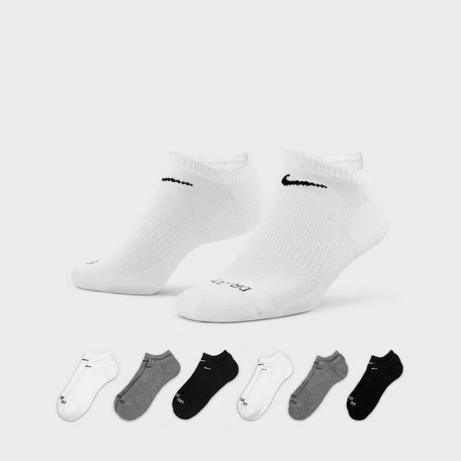 商品NIKE|Nike Everyday Plus Cushioned No-Show Training Socks (6-Pack),价格¥151,第1张图片