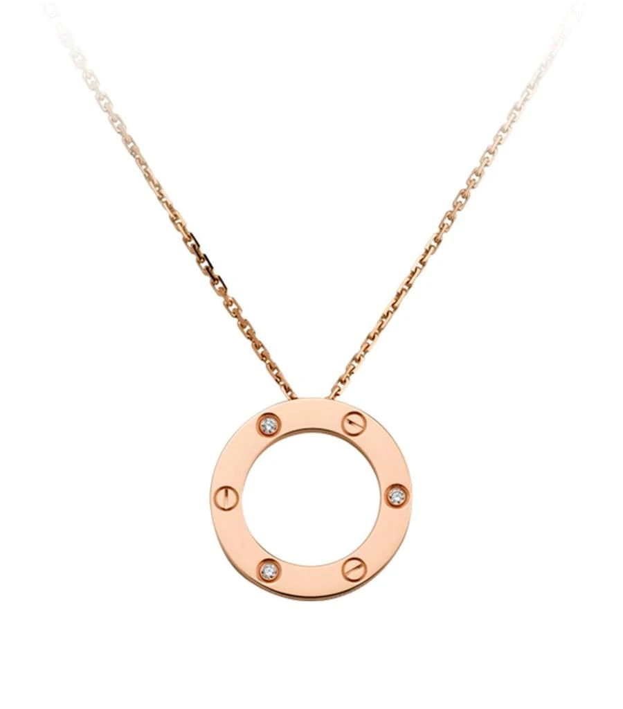 商品Cartier|Rose Gold and Diamond LOVE Necklace,价格¥37951,第1张图片