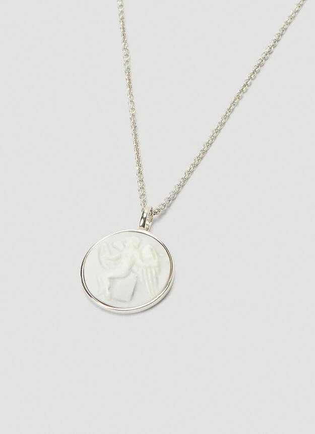 商品Tom Wood|Cameo Eros Small Pendant Necklace in Silver,价格¥1778,第3张图片详细描述
