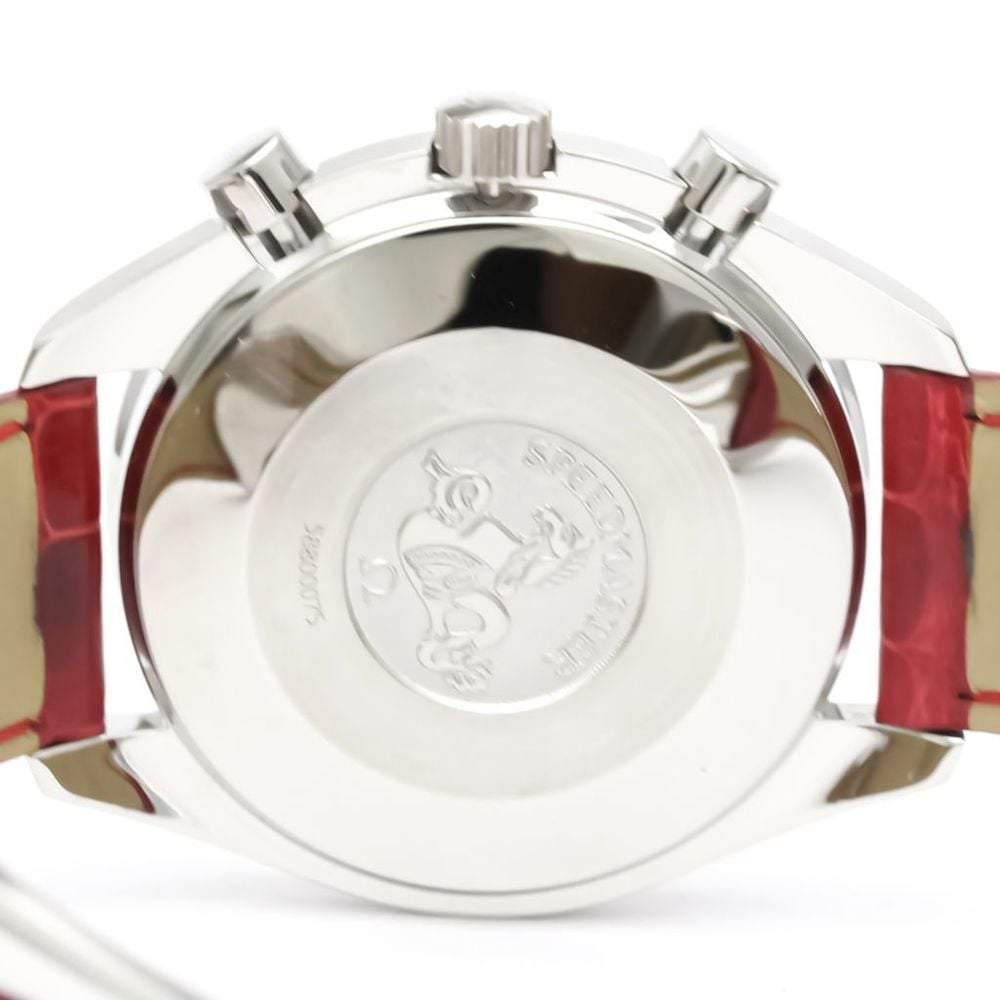 Omega White Shell Stainless Steel Speedmaster 3815.79.40  Automatic Men's Wristwatch 37 mm商品第5张图片规格展示