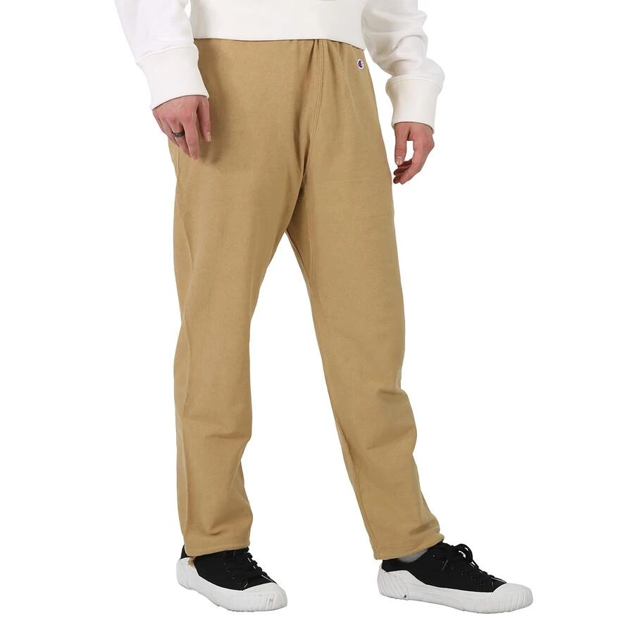 商品CHAMPION|Men's Beige Cotton Logo Long Sweatpants,价格¥233,第2张图片详细描述