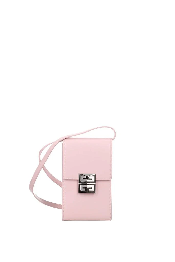 商品Givenchy|Crossbody Bag 4g vertical Leather Pink Soft Pink,价格¥2731,第1张图片