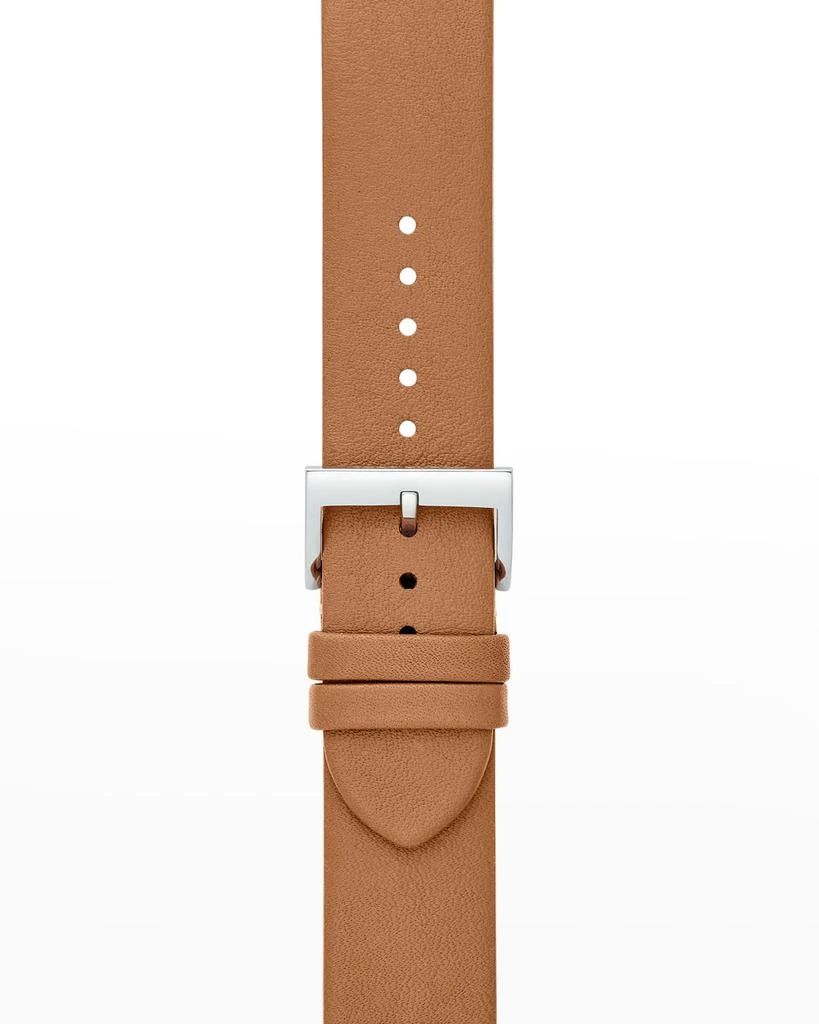 商品Tory Burch|McGraw Leather Apple Watch Band in Luggage, 42-45mm,价格¥889,第2张图片详细描述