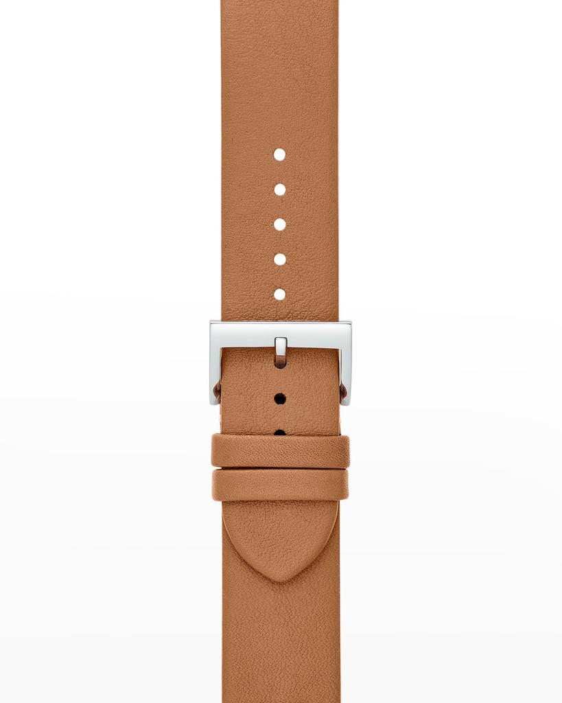 商品Tory Burch|McGraw Leather Apple Watch Band in Luggage, 42-45mm,价格¥699,第4张图片详细描述