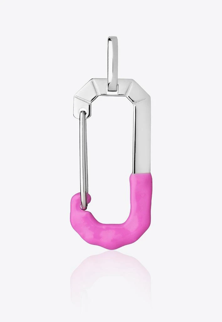 商品EÉRA|Special Order - Big Chiara 18K White Gold Color-Block Single Earring,价格¥26425,第1张图片