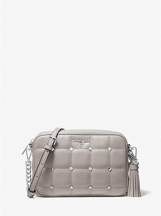 商品Michael Kors|Jet Set Medium Studded Quilted Leather Camera Bag,价格¥1318,第1张图片