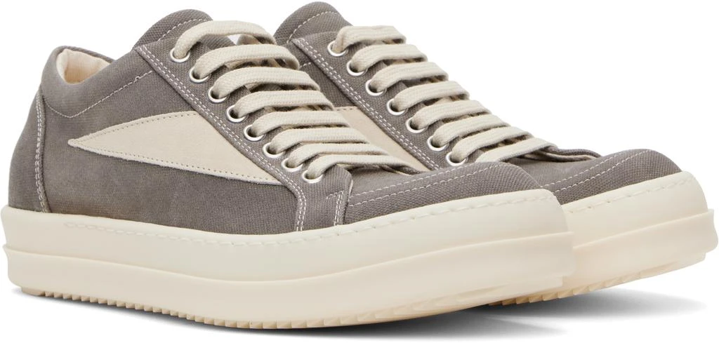 商品Rick Owens|Gray Hollywood Vintage Sneakers,价格¥4615,第4张图片详细描述