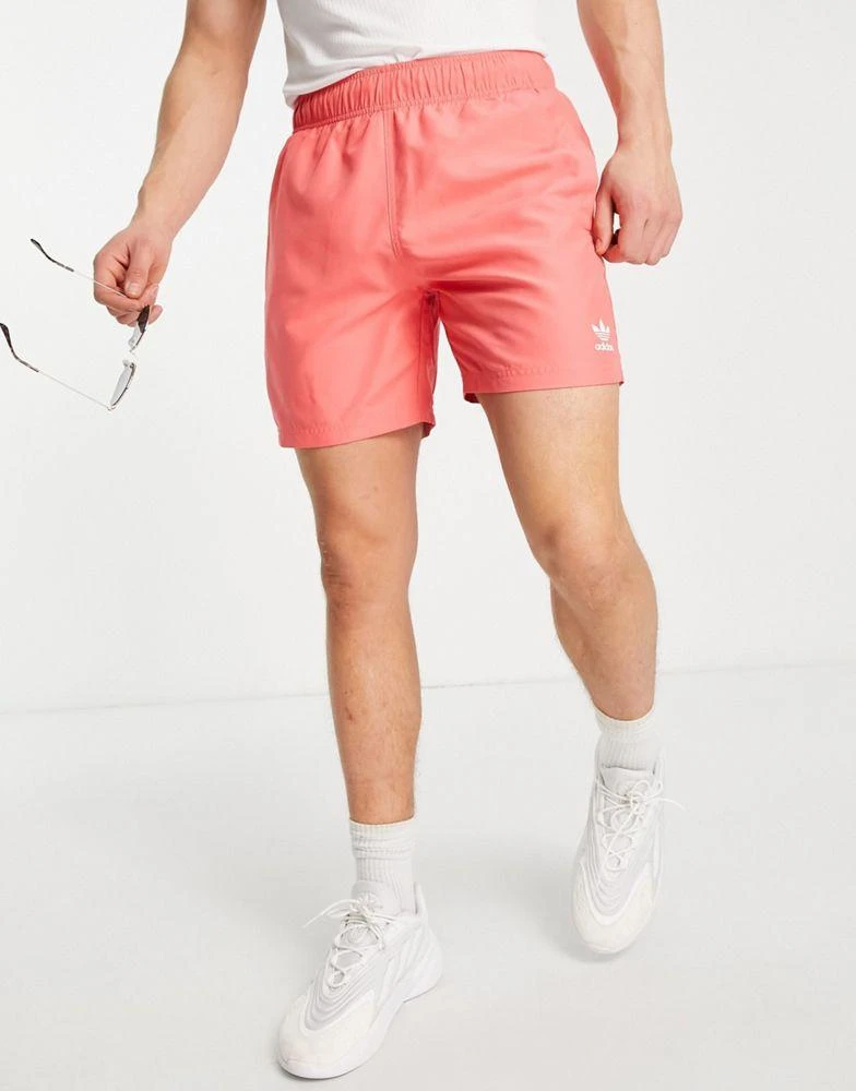 商品Adidas|adidas Originals Essentials swim shorts in pink,价格¥296,第4张图片详细描述