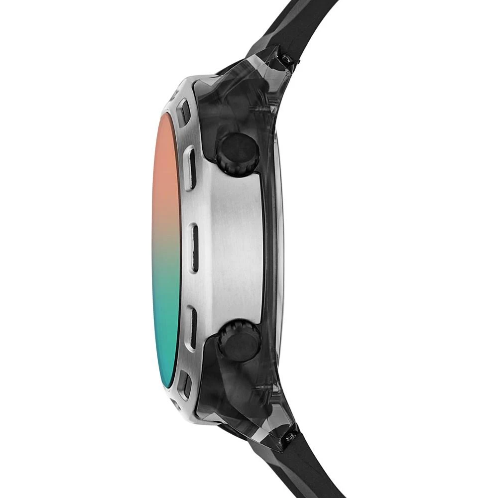 商品Diesel|Men's Digital Crusher Black Silicone Strap Watch 46mm,价格¥968,第2张图片详细描述