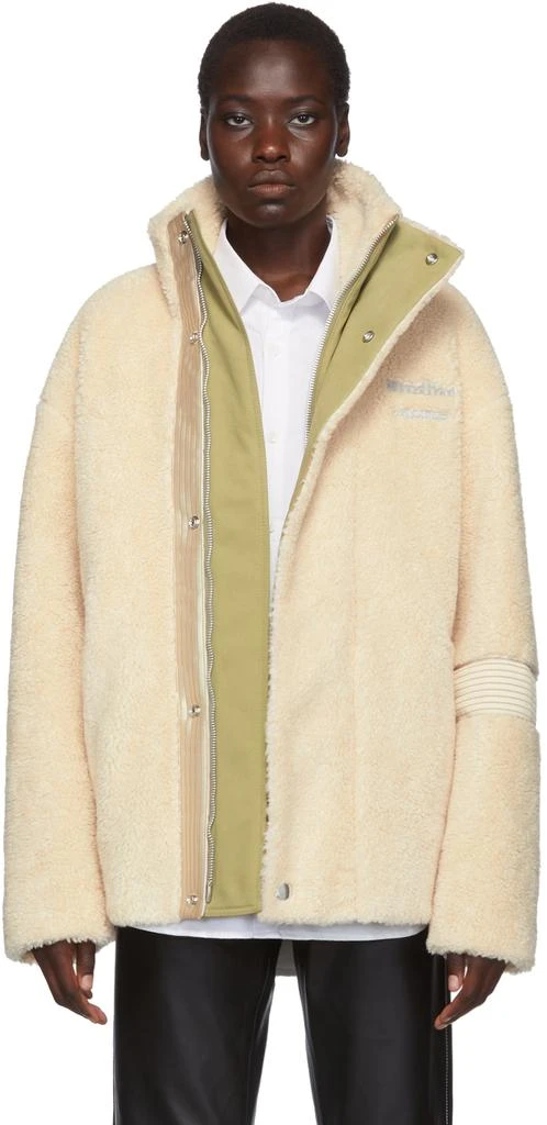 商品Acne Studios|Off-White Orsino Teddy Jacket,价格¥5115,第1张图片