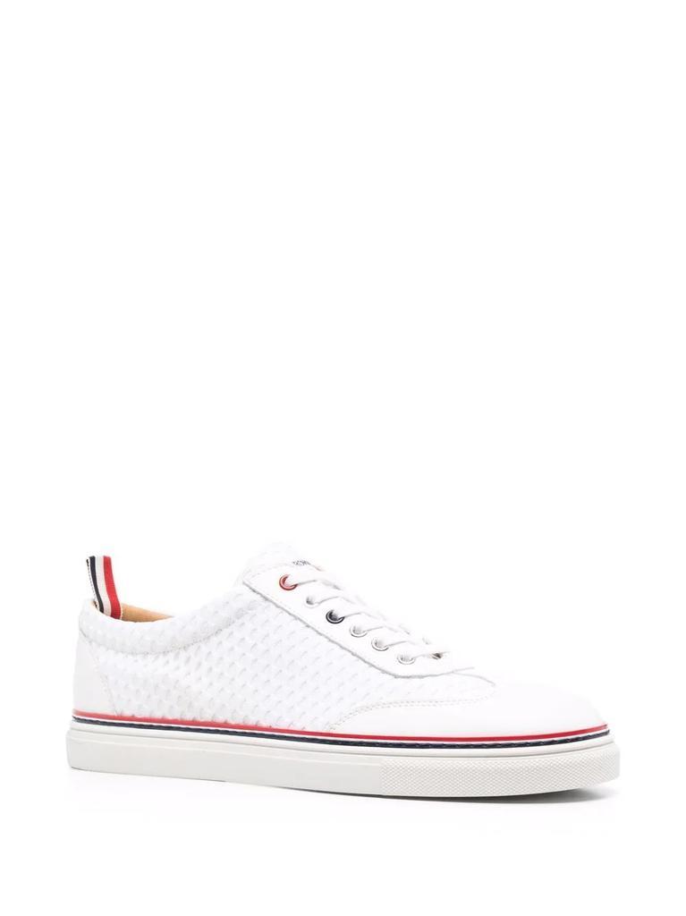 商品Thom Browne|THOM BROWNE RWB-stripe low-top sneakers,价格¥2534,第4张图片详细描述