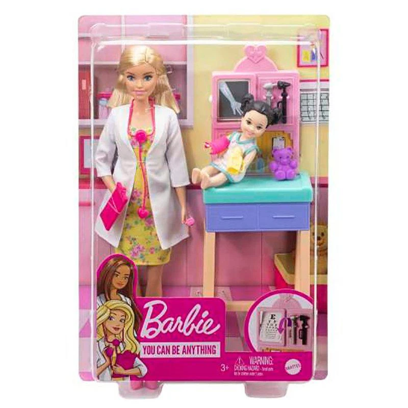 商品Mattel|Barbie Career Pediatrician Playset,价格¥264,第2张图片详细描述