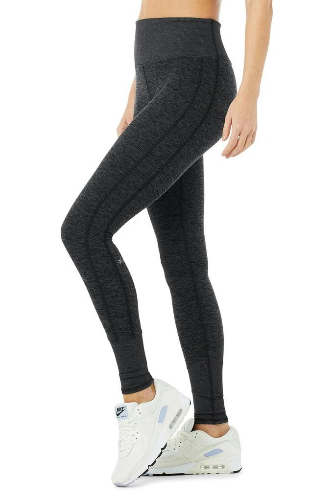 商品Alo|High-Waist Alosoft Lounge Legging - Dark Heather Grey,价格¥490,第3张图片详细描述