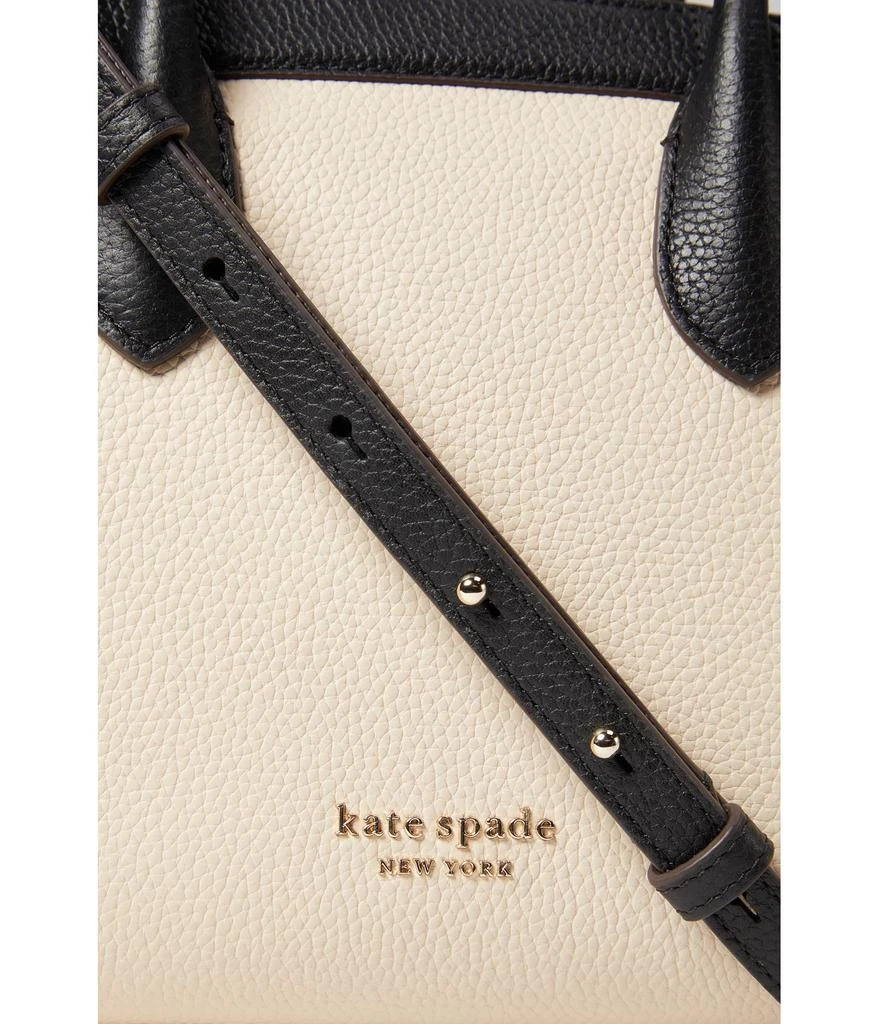 商品Kate Spade|Knott Color-Blocked Pebbled Leather Medium Zip Top Satchel,价格¥2776,第4张图片详细描述