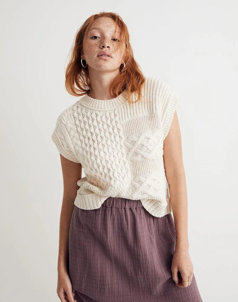 商品Madewell|Patchwork Sweater Vest,价格¥476,第1张图片