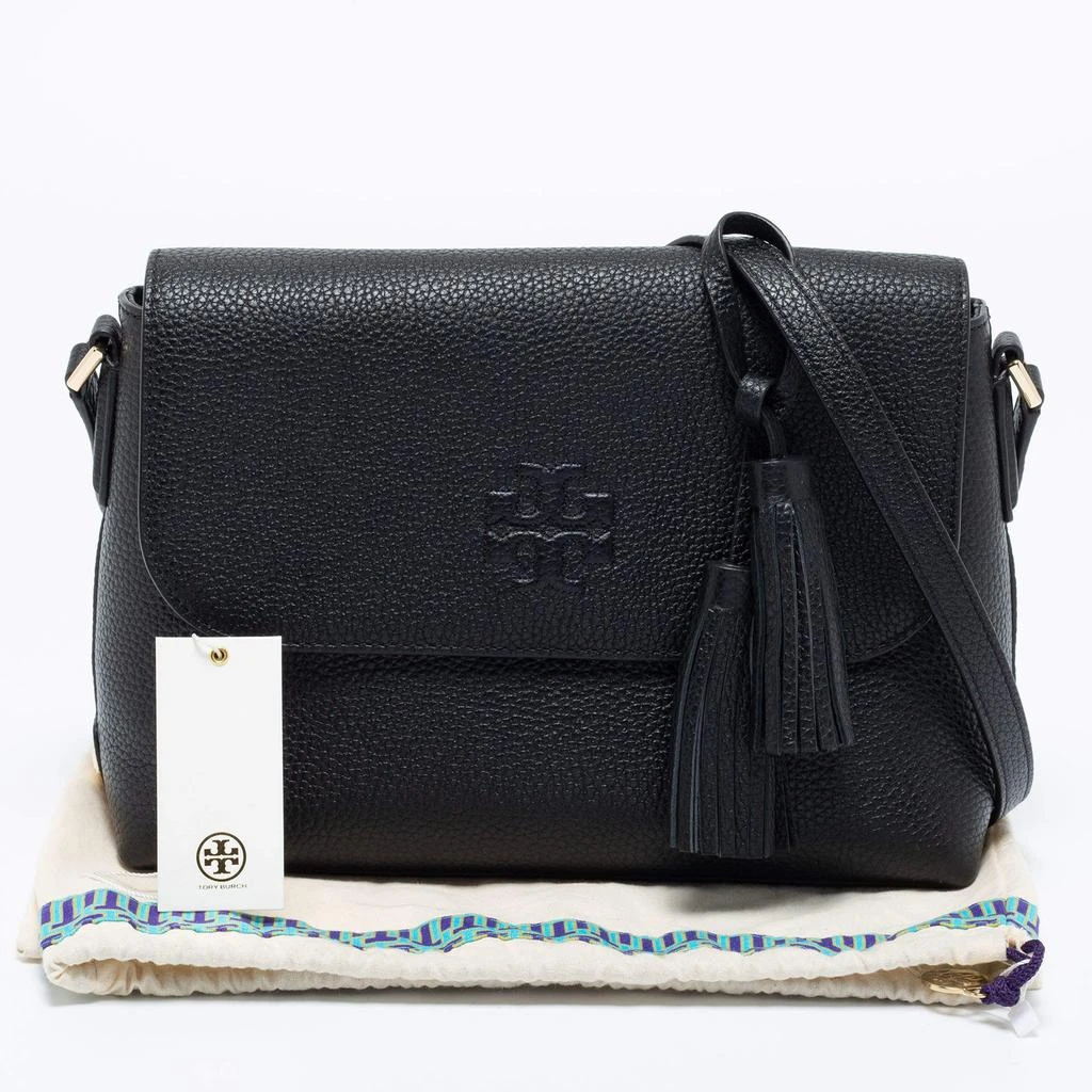 Tory Burch Black Leather Thea Flap Messenger Bag 商品