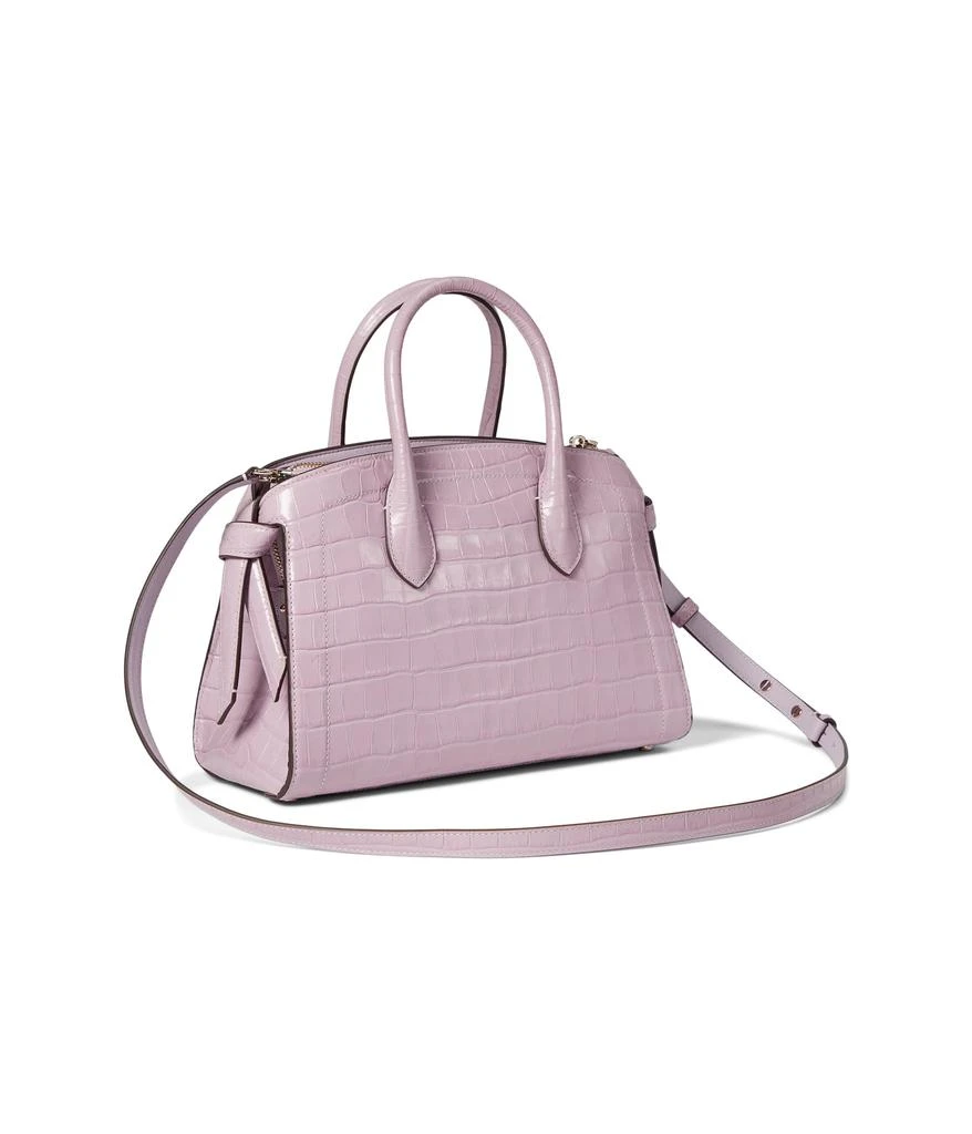 商品Kate Spade|Knott Croc Embossed Leather Medium Zip Top Satchel,价格¥1761,第2张图片详细描述